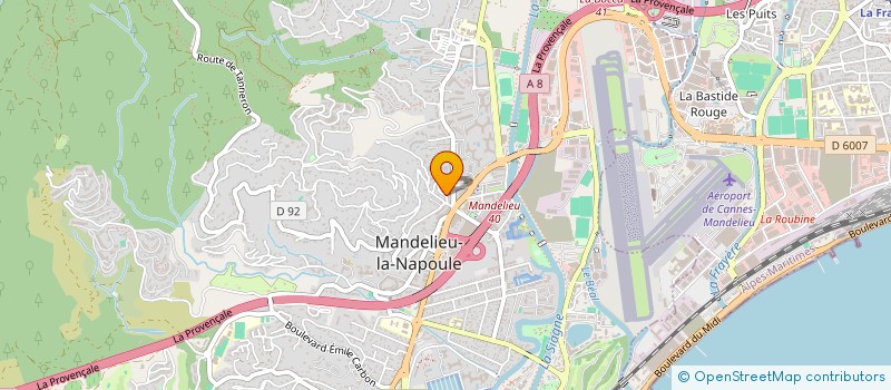 localisation de l'entreprise MAJUCA à MANDELIEU-LA-NAPOULE