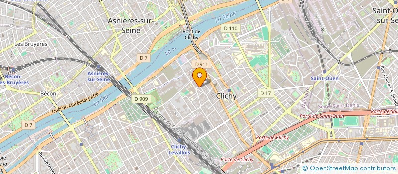 localisation de l'entreprise MAJUCA à CLICHY