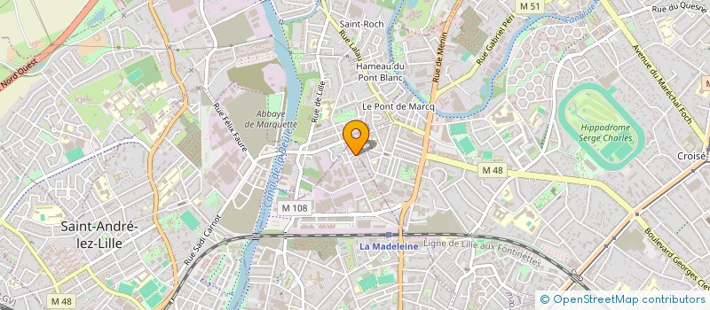 localisation de l'entreprise MAJUCADE 1  LA MADELEINE