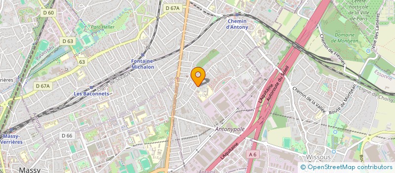 localisation de l'entreprise MAJUCO. à ANTONY