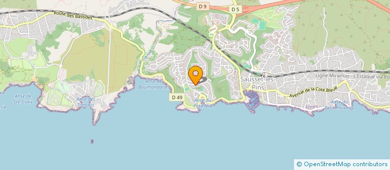 localisation de l'entreprise MAJUEL  SAUSSET-LES-PINS