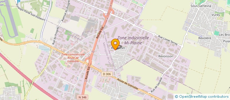 localisation de l'entreprise MAJULO  GENAS