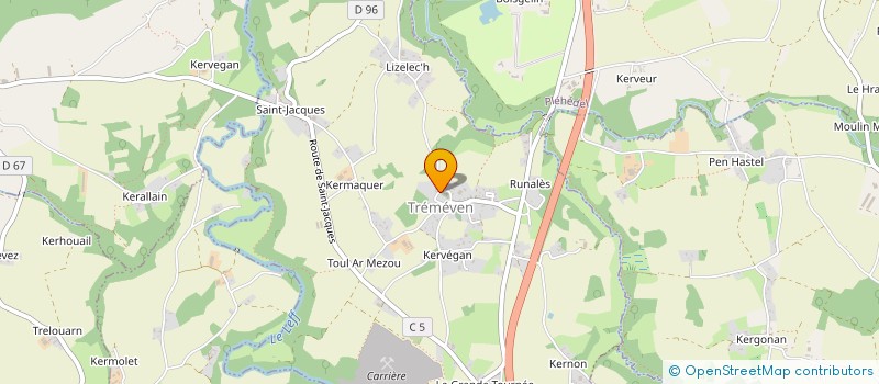 localisation de l'entreprise MAJULU  TREMEVEN