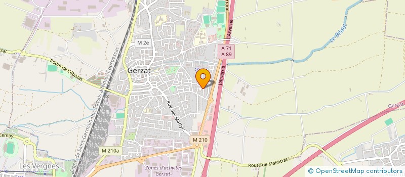 localisation de l'entreprise MAJUNA  GERZAT