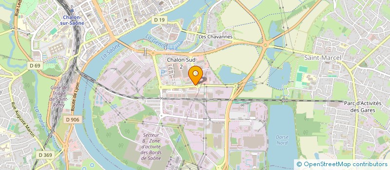 localisation de l'entreprise MAJUNA LITERIE à CHALON-SUR-SAONE