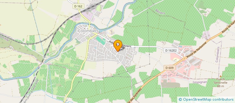 localisation de l'entreprise MAJURILINE à COLOMBIERS