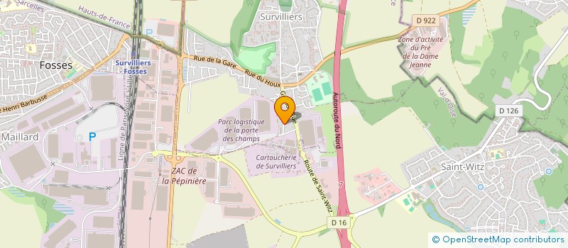 localisation de l'entreprise MAJURO  SURVILLIERS