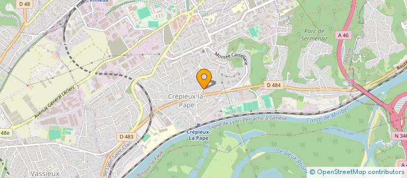 localisation de l'entreprise MAJUSCULE  RILLIEUX-LA-PAPE