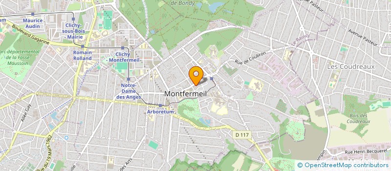 localisation de l'entreprise MAJUSCULE SERVICES à MONTFERMEIL
