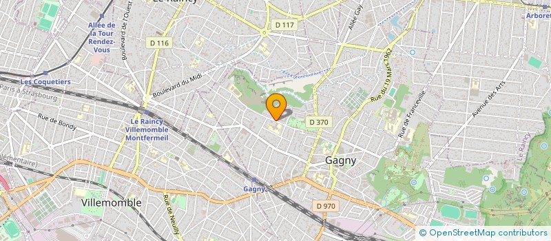 localisation de l'entreprise MAJUSCULE SERVICES  GAGNY