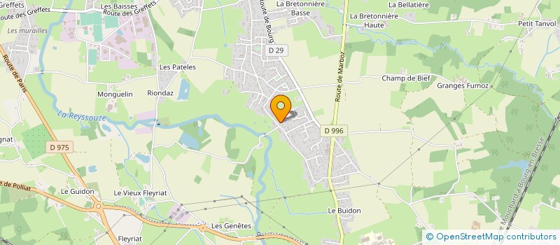 localisation de l'entreprise MAJUZOLE à VIRIAT
