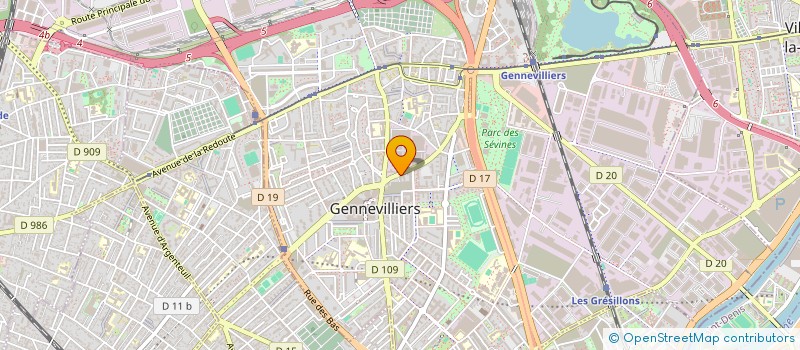 localisation de l'entreprise MAJY IMMO  GENNEVILLIERS