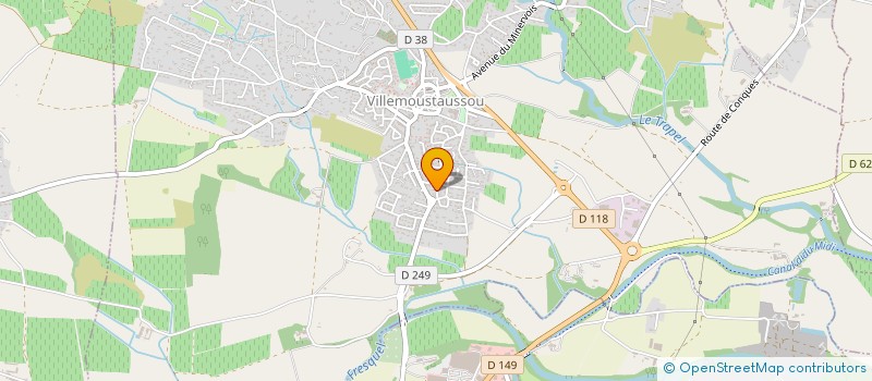 localisation de l'entreprise MAJYCC à VILLEMOUSTAUSSOU