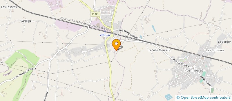 localisation de l'entreprise MAJYMAX à YFFINIAC