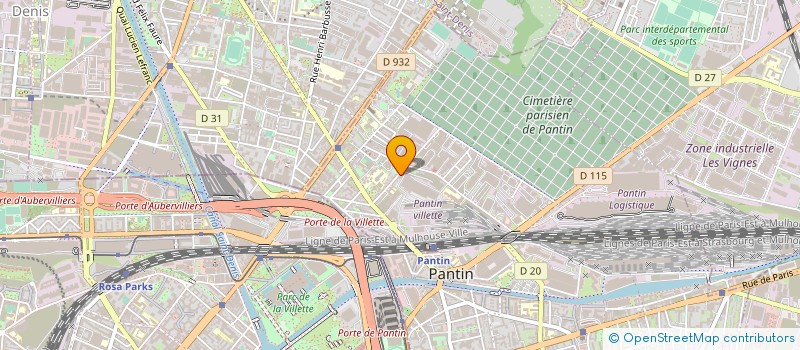 localisation de l'entreprise MAK 2 à PANTIN