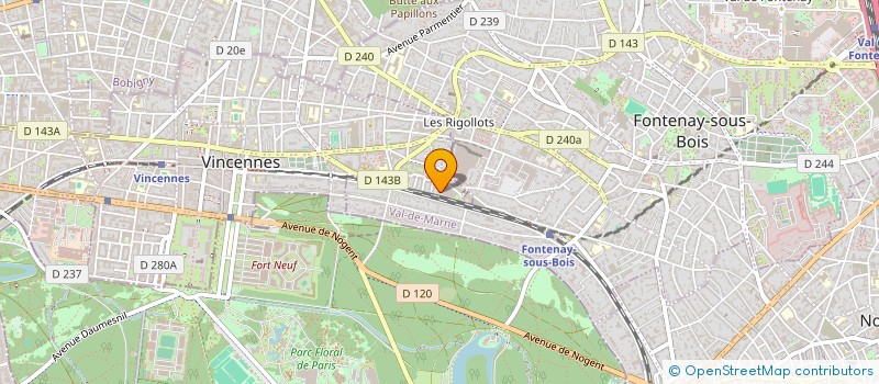 localisation de l'entreprise MAK à VINCENNES