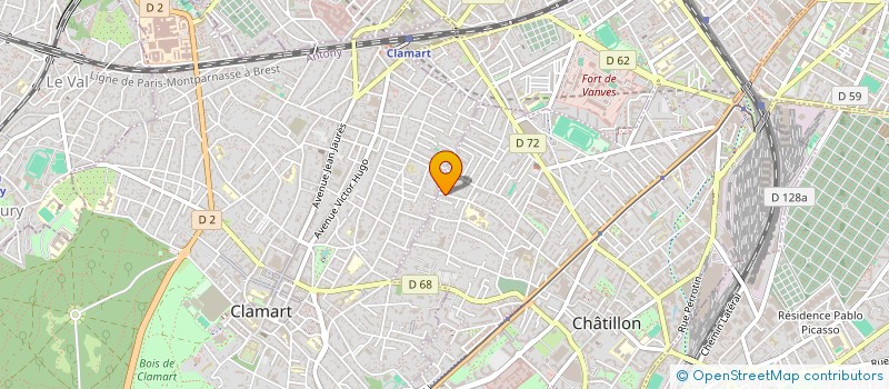 localisation de l'entreprise MAK COACHING à CHATILLON