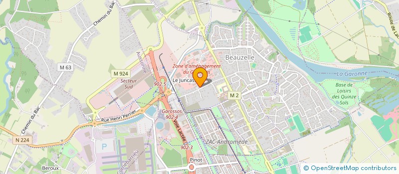 localisation de l'entreprise MAK GROUPE  BEAUZELLE