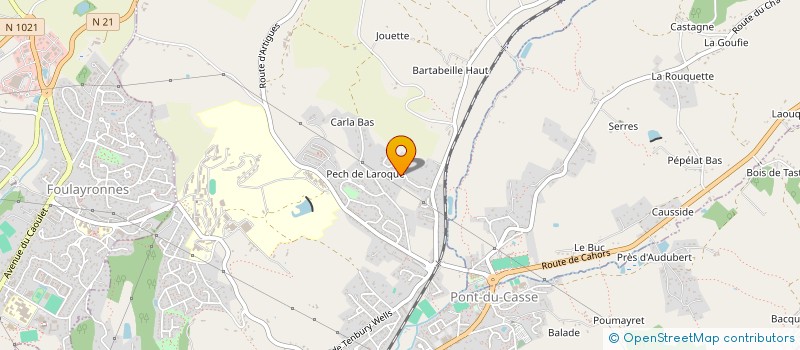 localisation de l'entreprise MAK HABITAT  PONT-DU-CASSE