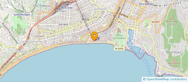 localisation de l'entreprise MAK INVEST à NICE