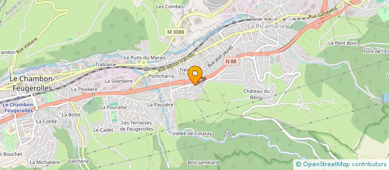 localisation de l'entreprise MAK INVEST  LE CHAMBON-FEUGEROLLES