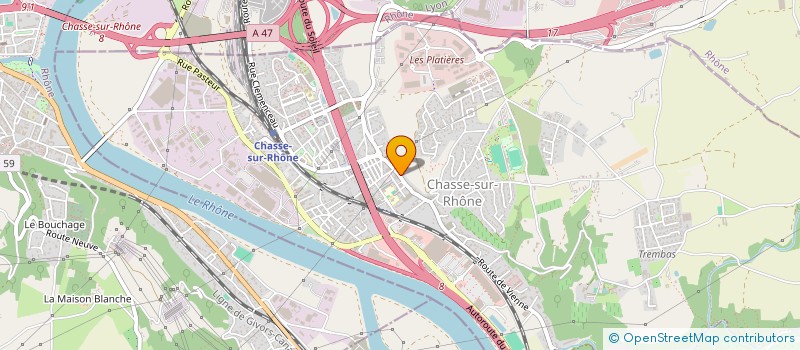 localisation de l'entreprise MAK & LO  CHASSE-SUR-RHONE