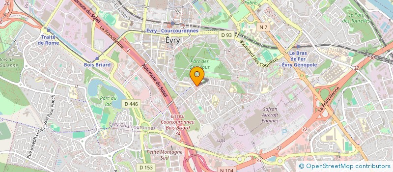 localisation de l'entreprise MAKA NDO EXPRESS à EVRY-COURCOURONNES