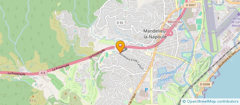 localisation de l'entreprise MAKAIRA à MANDELIEU-LA-NAPOULE