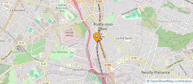 localisation de l'entreprise MAKANISI à ROSNY-SOUS-BOIS