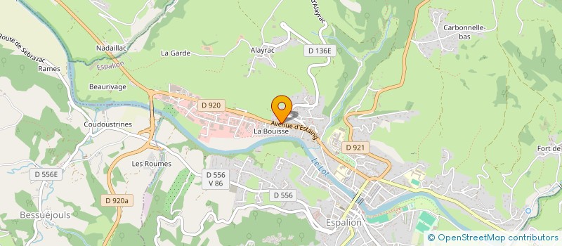 localisation de l'entreprise MAKARENE  ESPALION