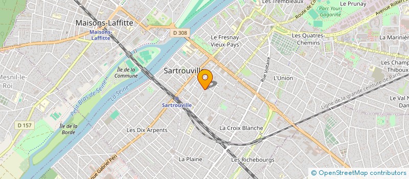 localisation de l'entreprise MAKE.HER à SARTROUVILLE