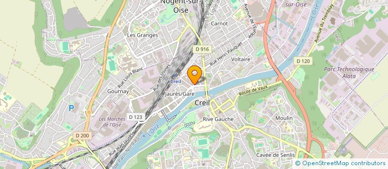 localisation de l'entreprise MAKE ME UP à CREIL
