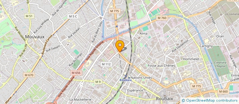 localisation de l'entreprise MAKE U LEARN à ROUBAIX