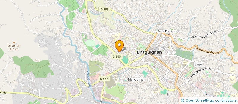 localisation de l'entreprise MAKE UP ET WELLNESS à DRAGUIGNAN