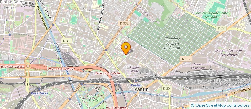 localisation de l'entreprise MAKE UP STORY 'S NICE ETOILE  PANTIN