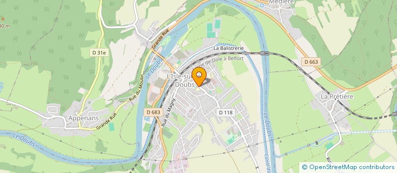 localisation de l'entreprise MAKE YOUR EVENTS  L'ISLE-SUR-LE-DOUBS