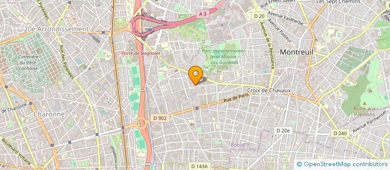 localisation de l'entreprise MAKEDHAIR à BAGNOLET