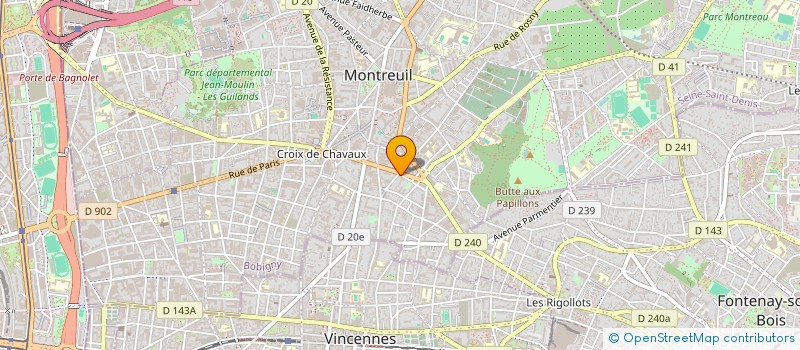 localisation de l'entreprise MAKEHERSPACE à MONTREUIL