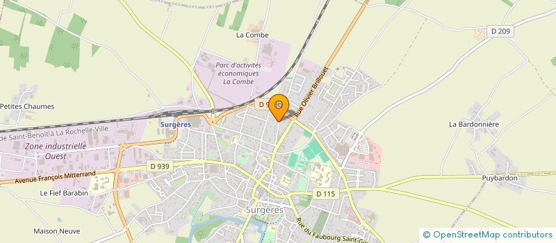 localisation de l'entreprise MAKELO  SURGERES