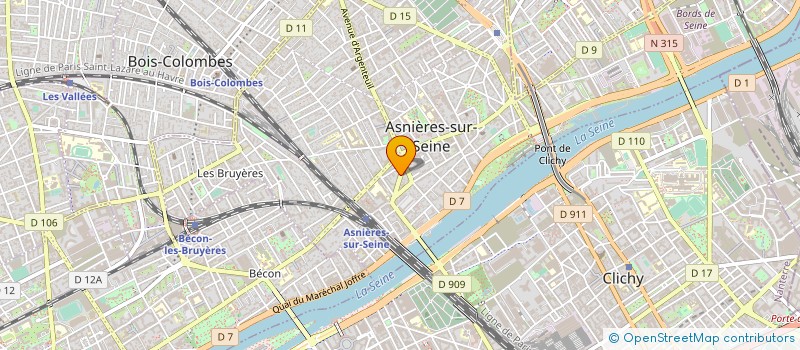 localisation de l'entreprise MAKEMEBUZZ à ASNIERES-SUR-SEINE