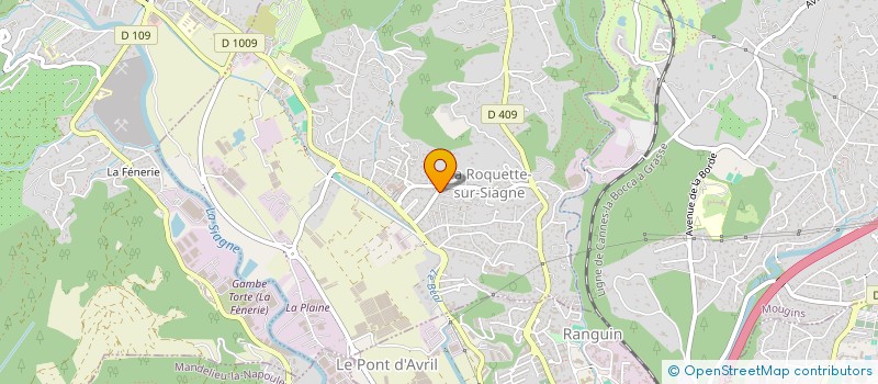 localisation de l'entreprise MAKI à LA ROQUETTE-SUR-SIAGNE