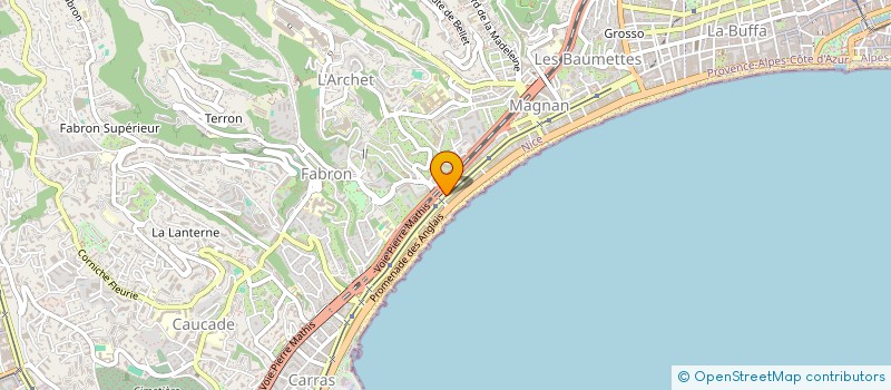 localisation de l'entreprise MAKING-OF à NICE
