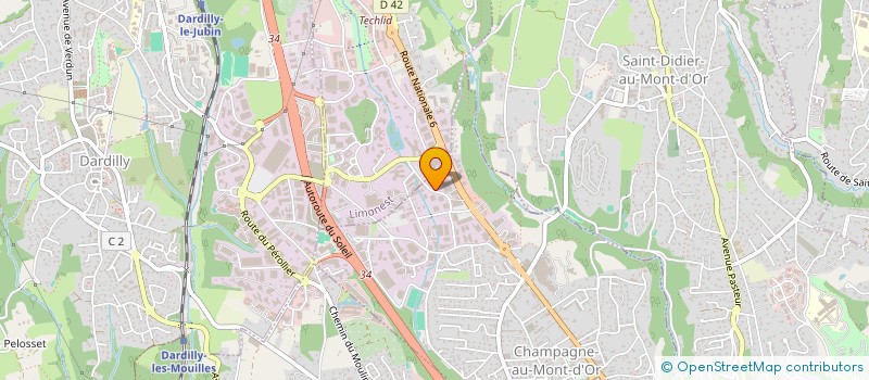 localisation de l'entreprise MAKITHA à CHAMPAGNE-AU-MONT-D'OR