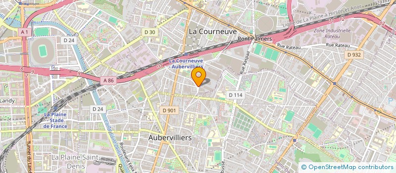 localisation de l'entreprise MAKKAH VOYAGE à LA COURNEUVE