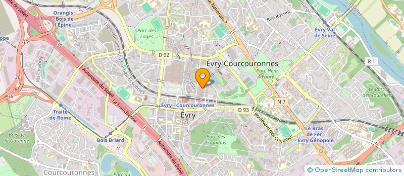 localisation de l'entreprise MAKNET EXPRESS  EVRY-COURCOURONNES