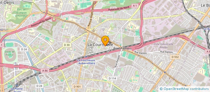 localisation de l'entreprise MAL à LA COURNEUVE