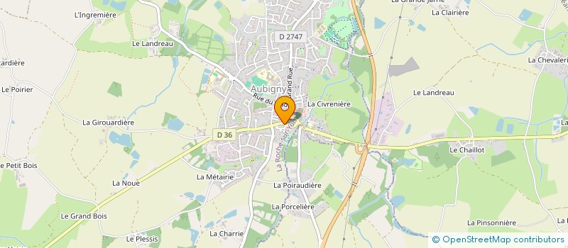 localisation de l'entreprise MAL & CLO  AUBIGNY-LES CLOUZEAUX