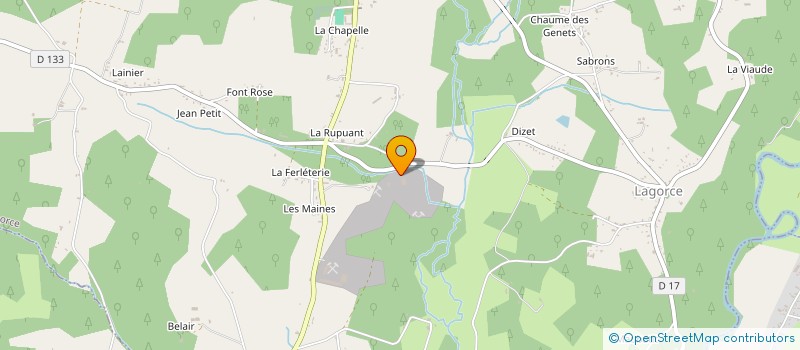 localisation de l'entreprise MALA à LAGORCE