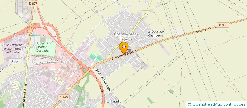 localisation de l'entreprise MALA à CRENEY-PRES-TROYES