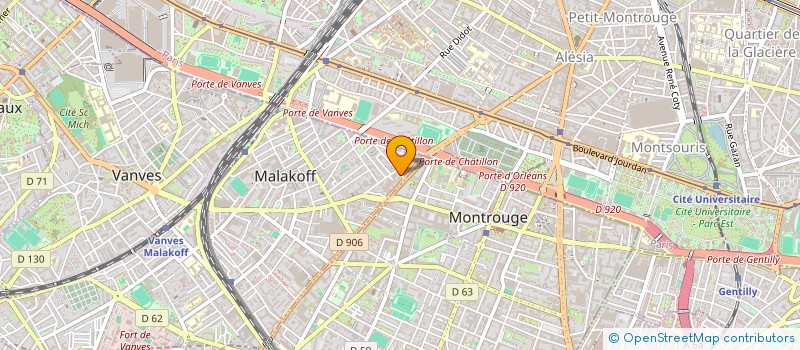 localisation de l'entreprise MALACOIFF à MALAKOFF